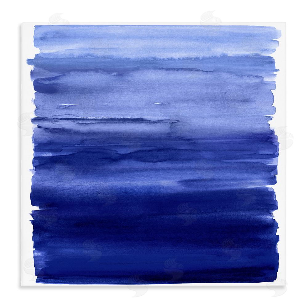 Allie Corbin Indigo Ombre Gradient Stretched Canvas Wall Art Print