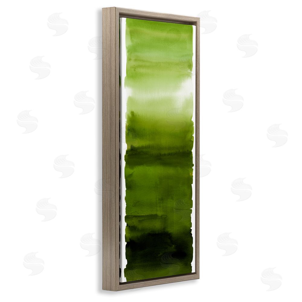 Allie Corbin Green Blend Gradient Brown Floating Frame Canvas Wall Art Print