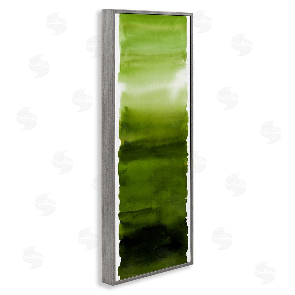 Allie Corbin Green Blend Gradient Gray Framed Giclee Wall Art Print
