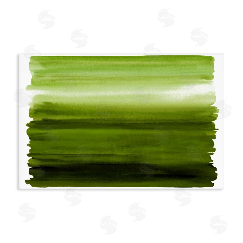 Allie Corbin Ombre Green Gradient Stretched Canvas Wall Art Print