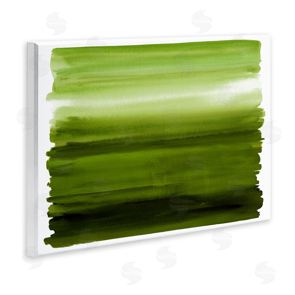 Allie Corbin Ombre Green Gradient Wooden Wall Plaque Art Print
