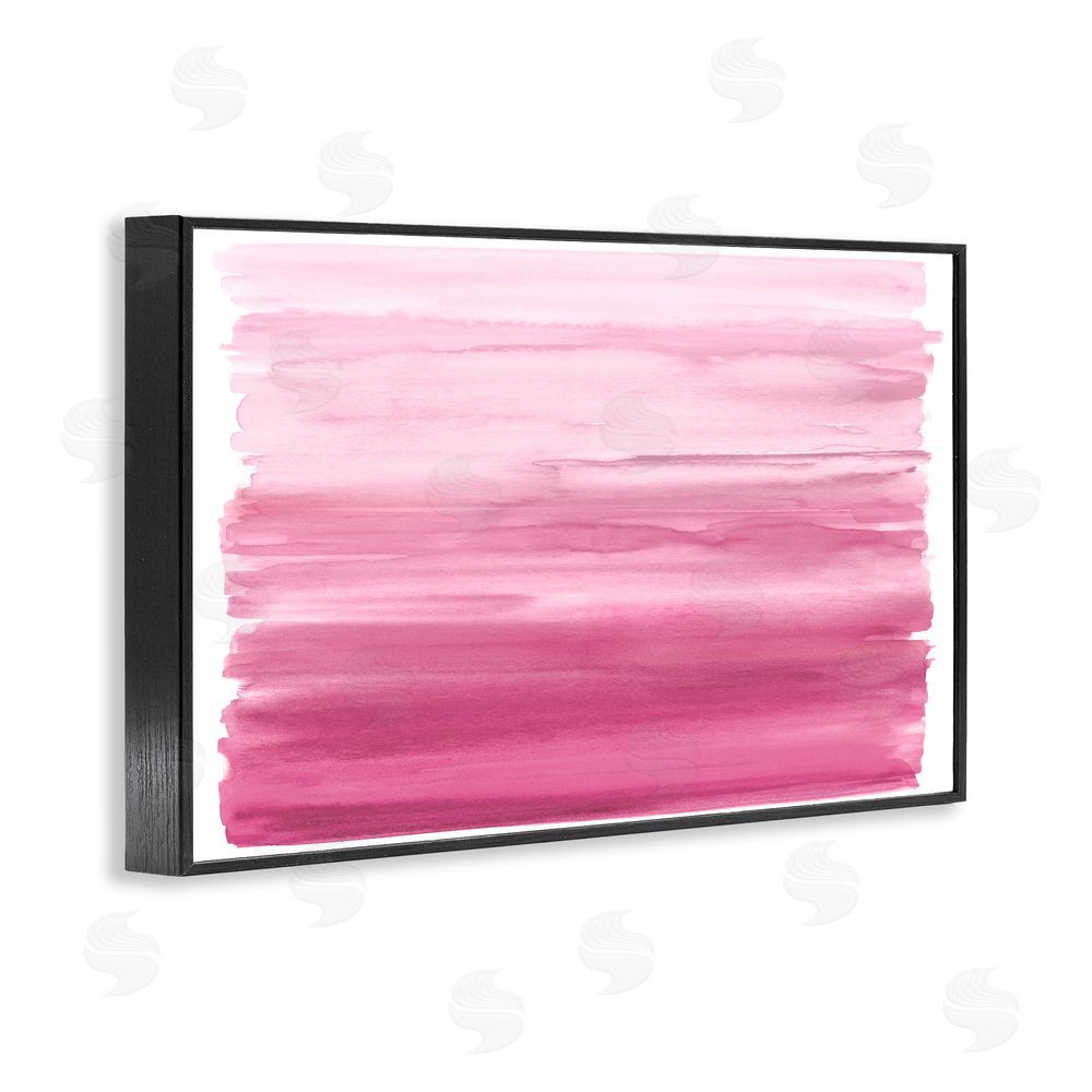 Allie Corbin Ombre Pink Blush Black Framed Giclee Wall Art Print