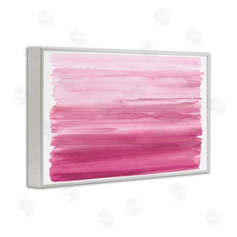 Allie Corbin Ombre Pink Blush White Framed Giclee Wall Art Print