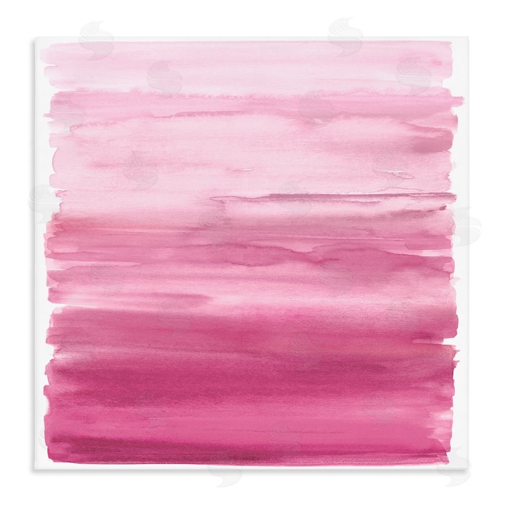 Allie Corbin Gradient Pink Blush Stretched Canvas Wall Art Print