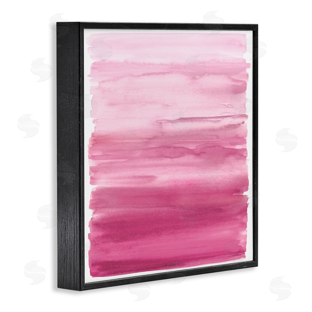 Allie Corbin Gradient Pink Blush Black Framed Giclee Wall Art Print