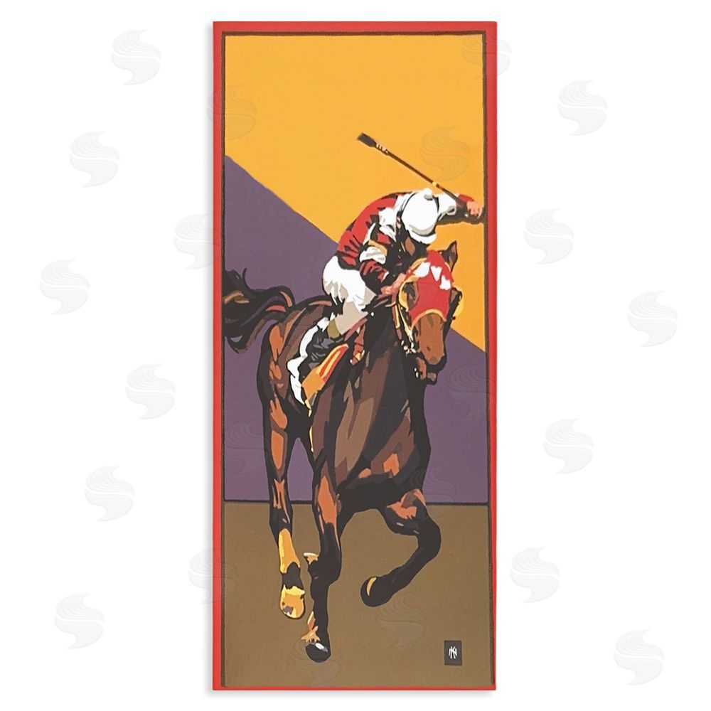 Jadei Graphics The Race Final Stretch Stretched Canvas Wall Art Print