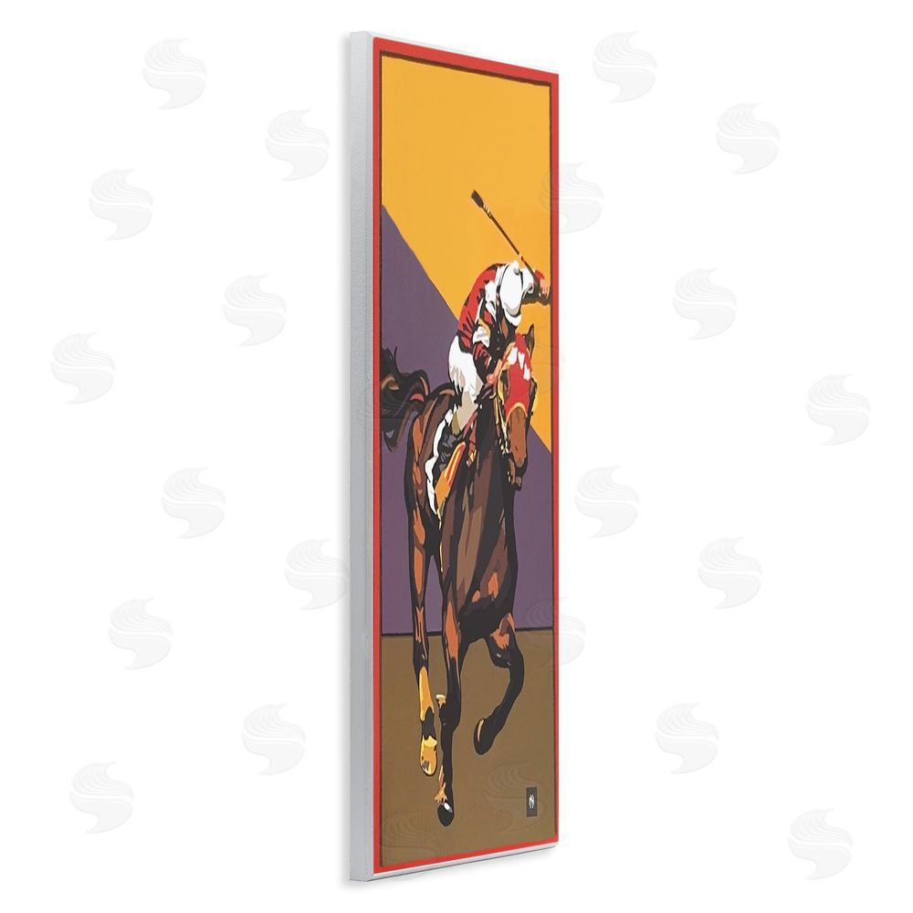 Jadei Graphics The Race Final Stretch Wooden Wall Plaque Art Print