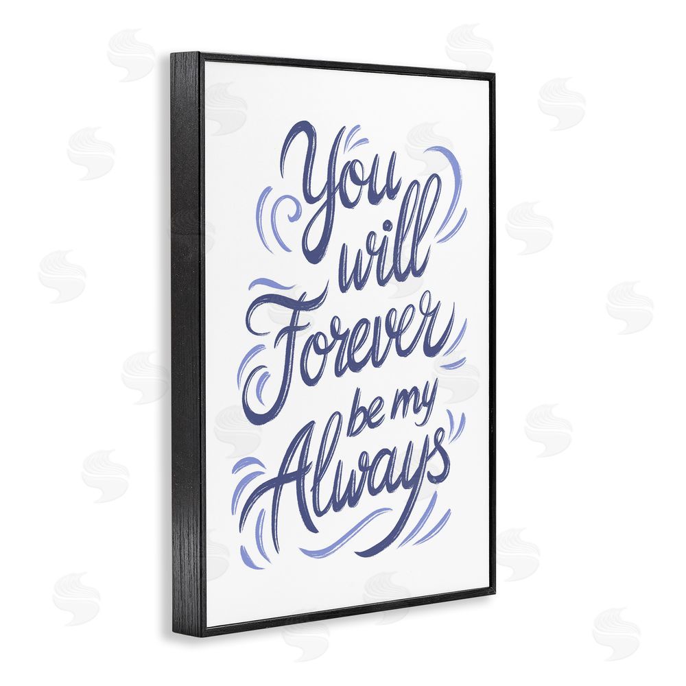 Martina Pavlova Forever Be My Always Black Framed Giclee Wall Art