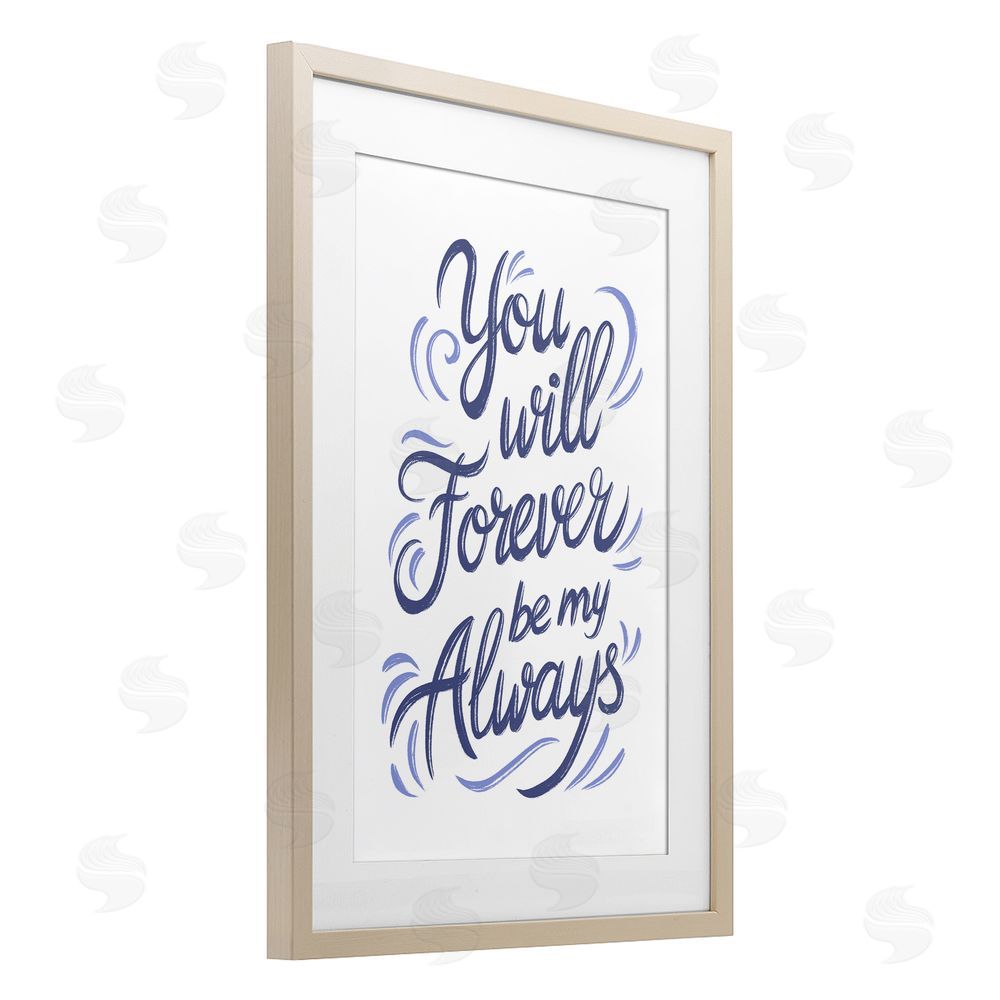 Martina Pavlova Forever Be My Always Brown Framed Print Under Glass Wall Art