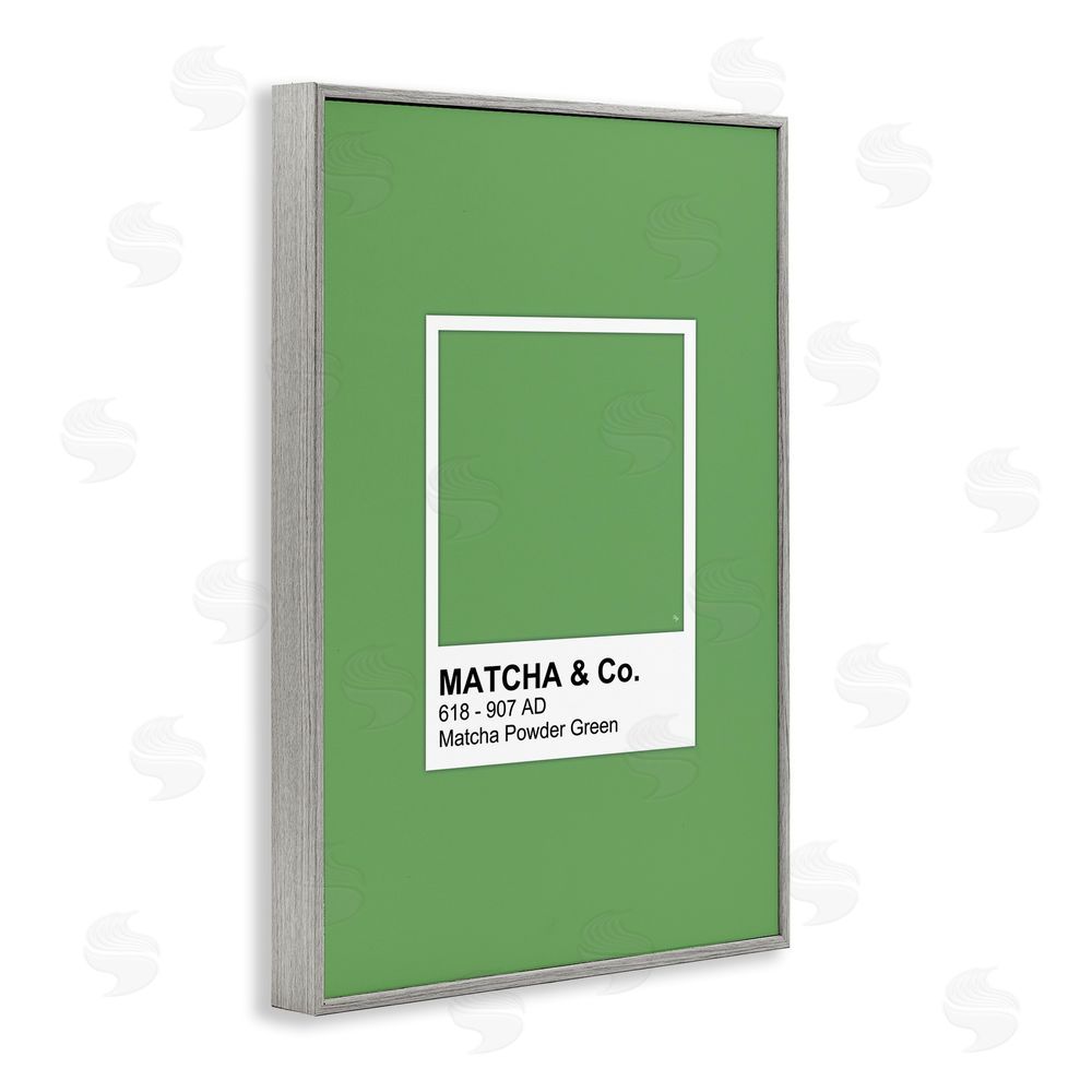 Martina Pavlova Matcha Powder Green Shade Gray Framed Giclee Wall Art Print
