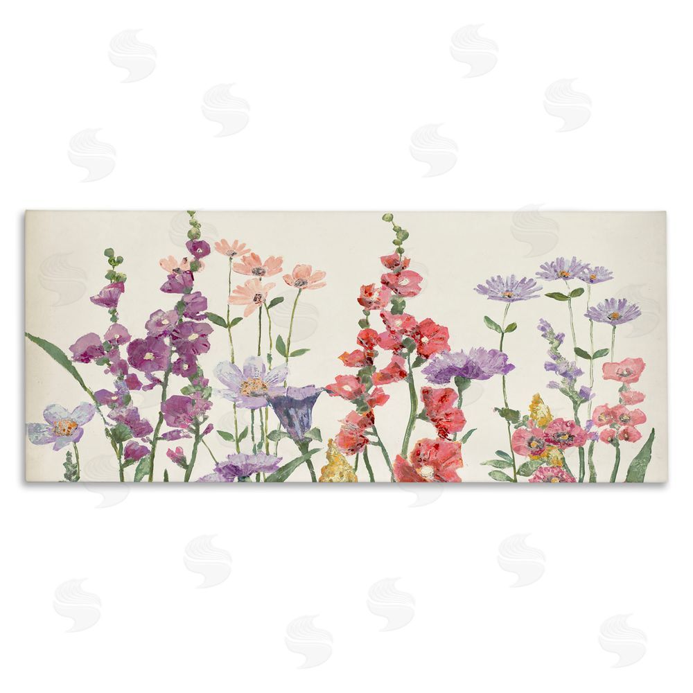 Lorenzo Collective Butterfly Garden in Vintage Tones Stretched Canvas Wall Art Print