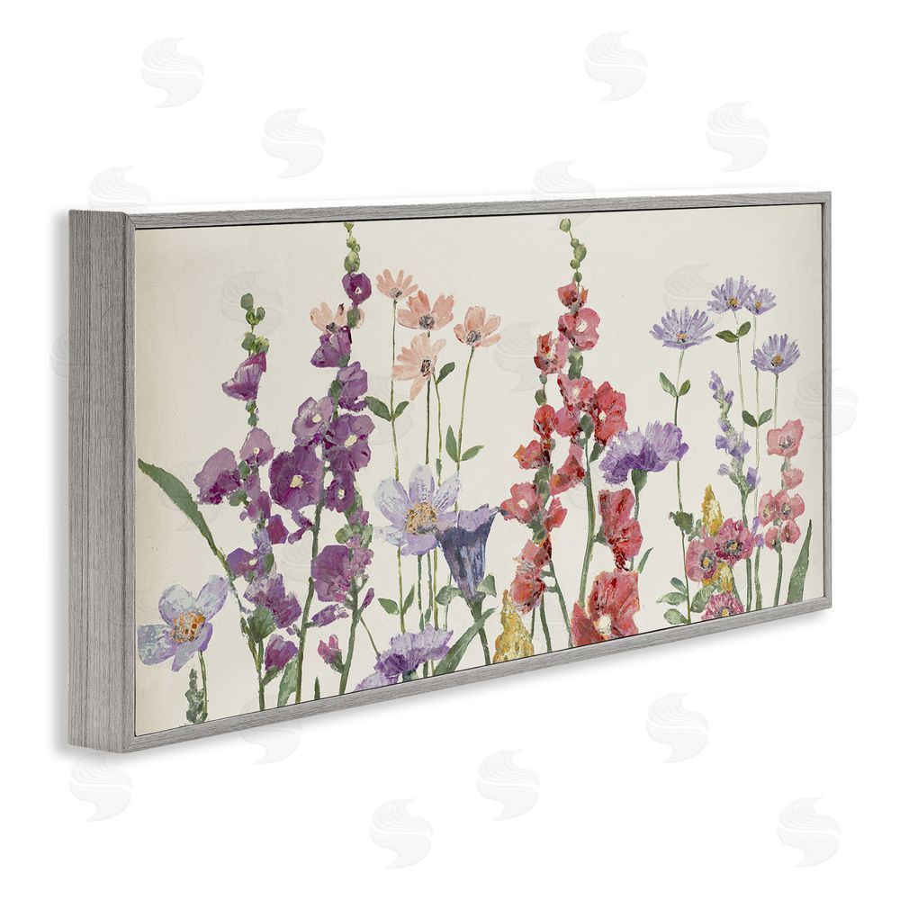 Lorenzo Collective Butterfly Garden in Vintage Tones Gray Framed Giclee Wall Art Print