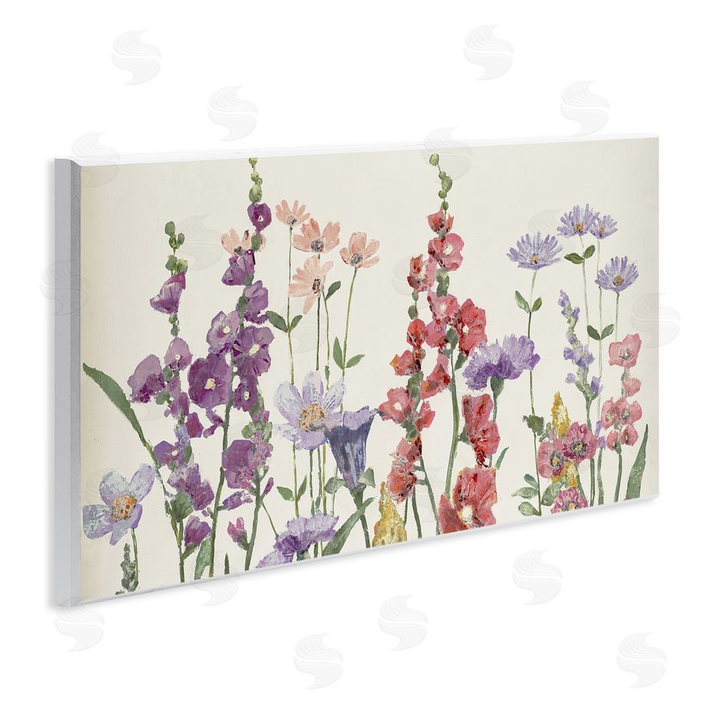 Lorenzo Collective Butterfly Garden in Vintage Tones Wooden Wall Plaque Art Print