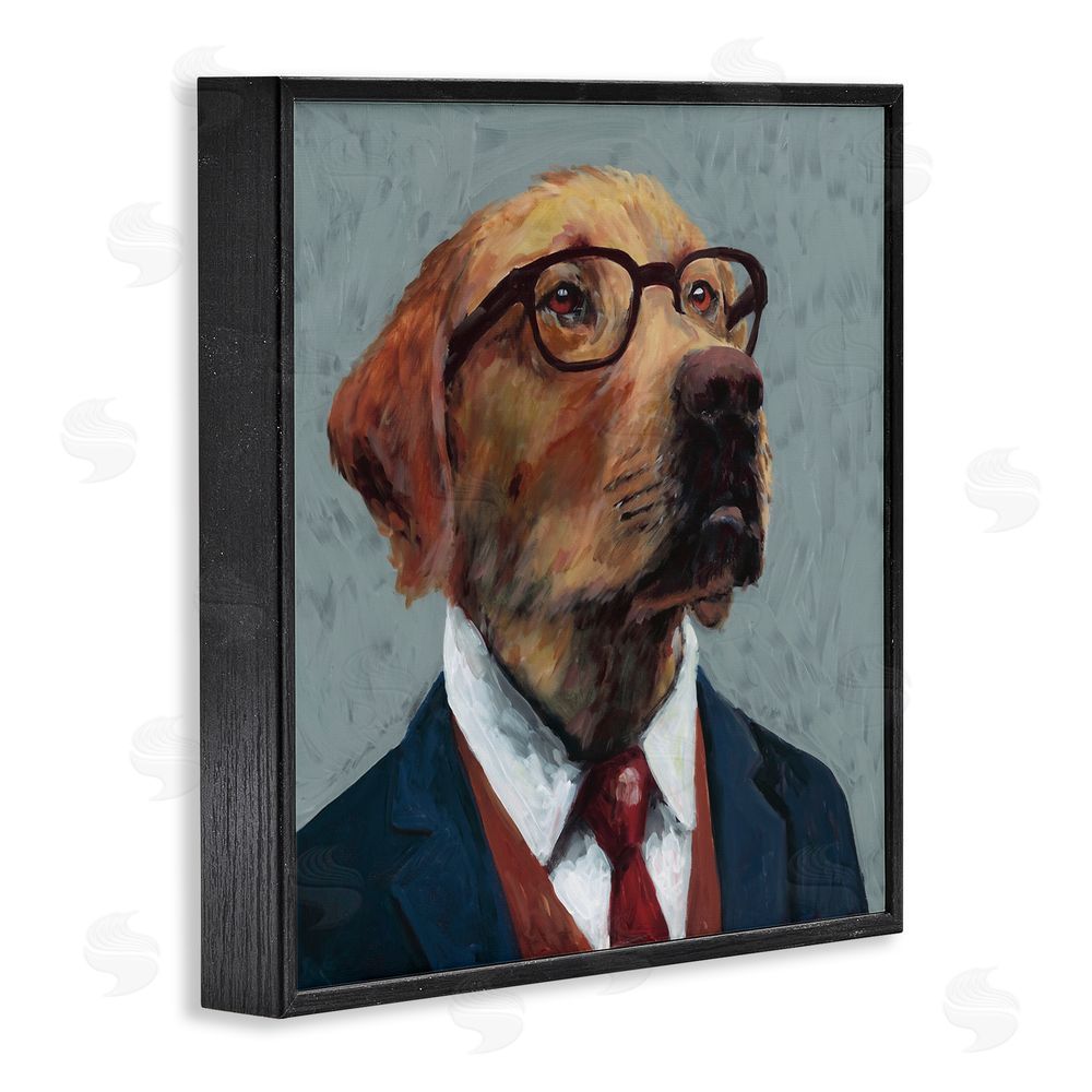 Studio Bautista Bark Kent Portrait Black Framed Giclee Wall Art Print
