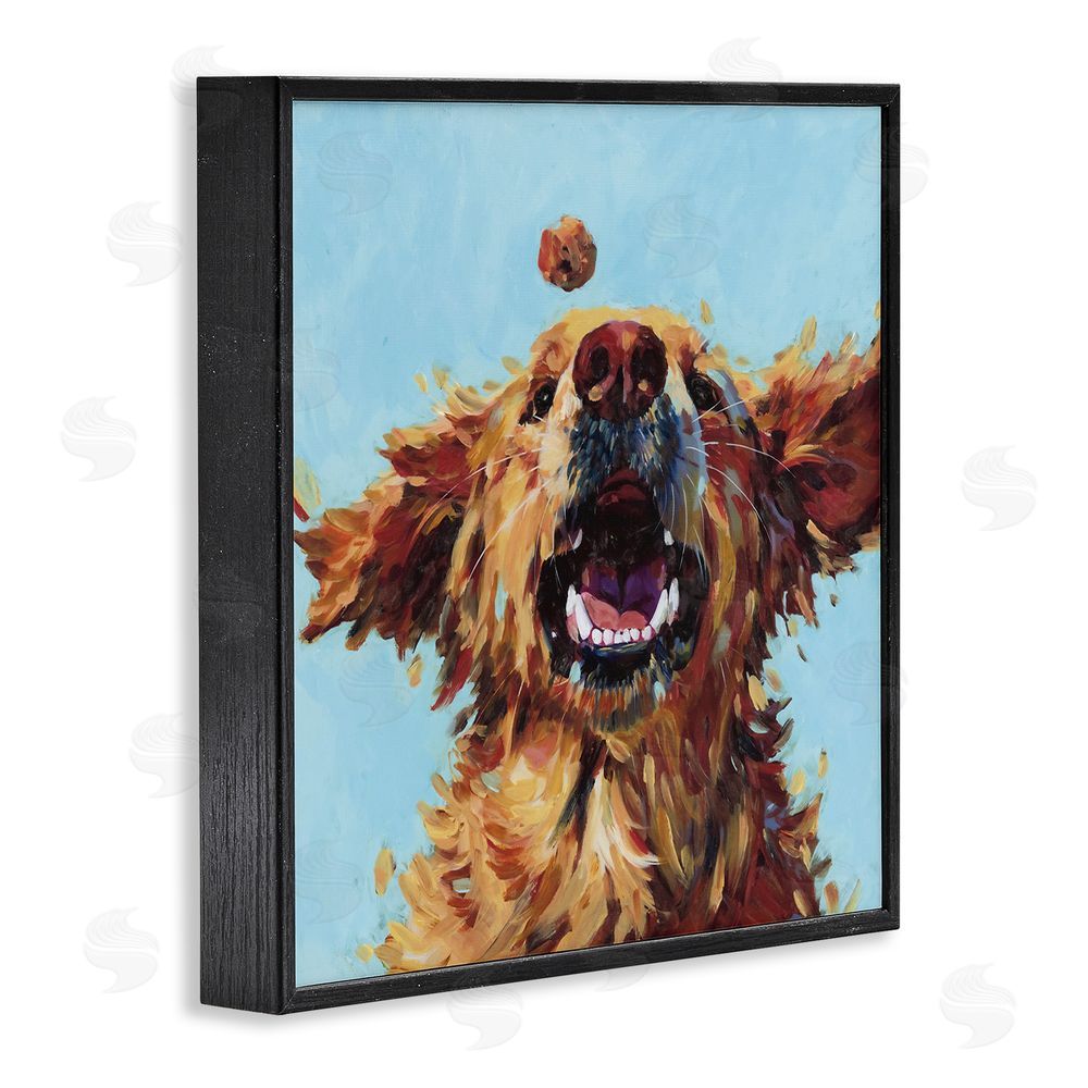 Studio Bautista Treato Loyal Dog Black Framed Giclee Wall Art Print