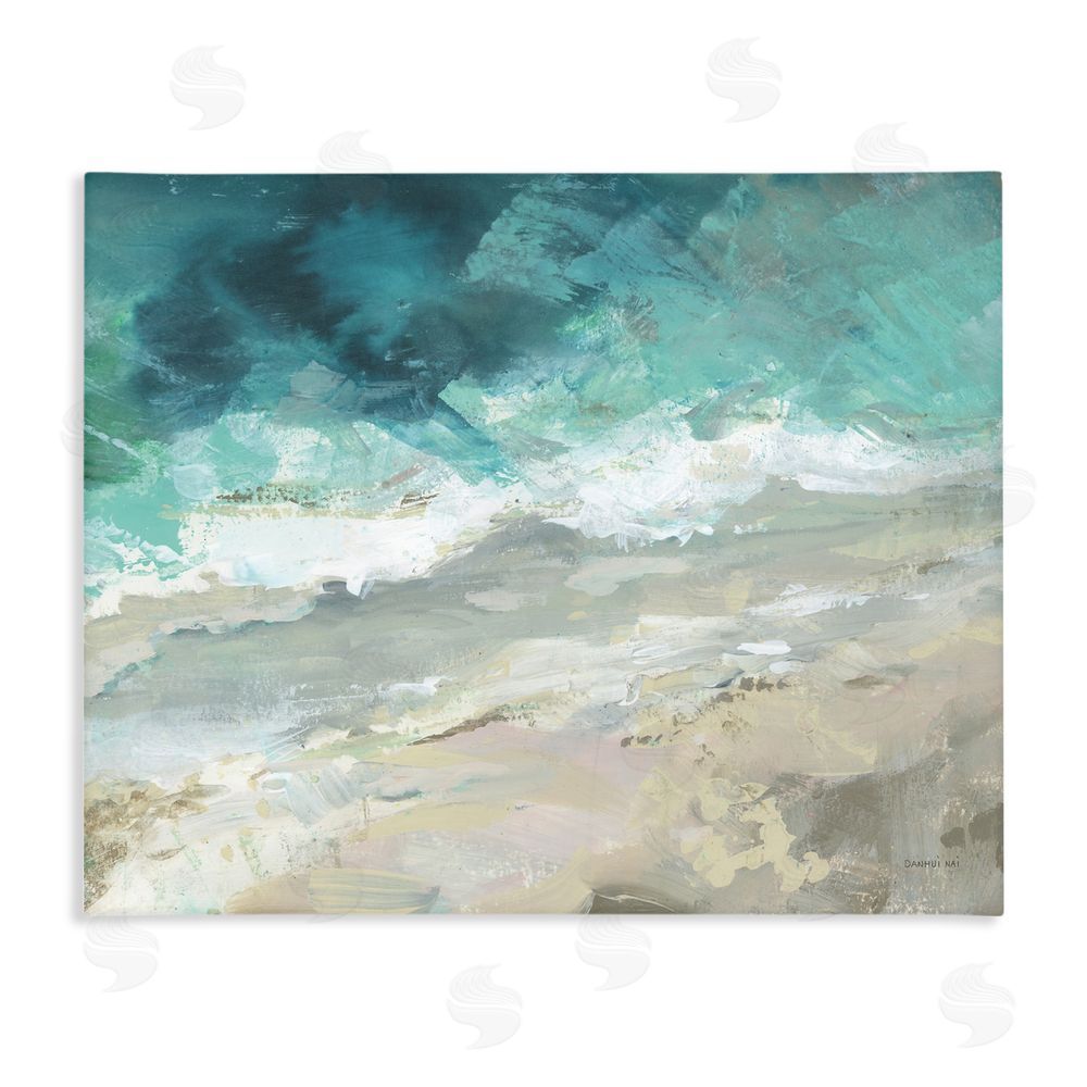 Danhui Nai Aerial Sea View Abstraction Stretched Canvas Wall Art Print