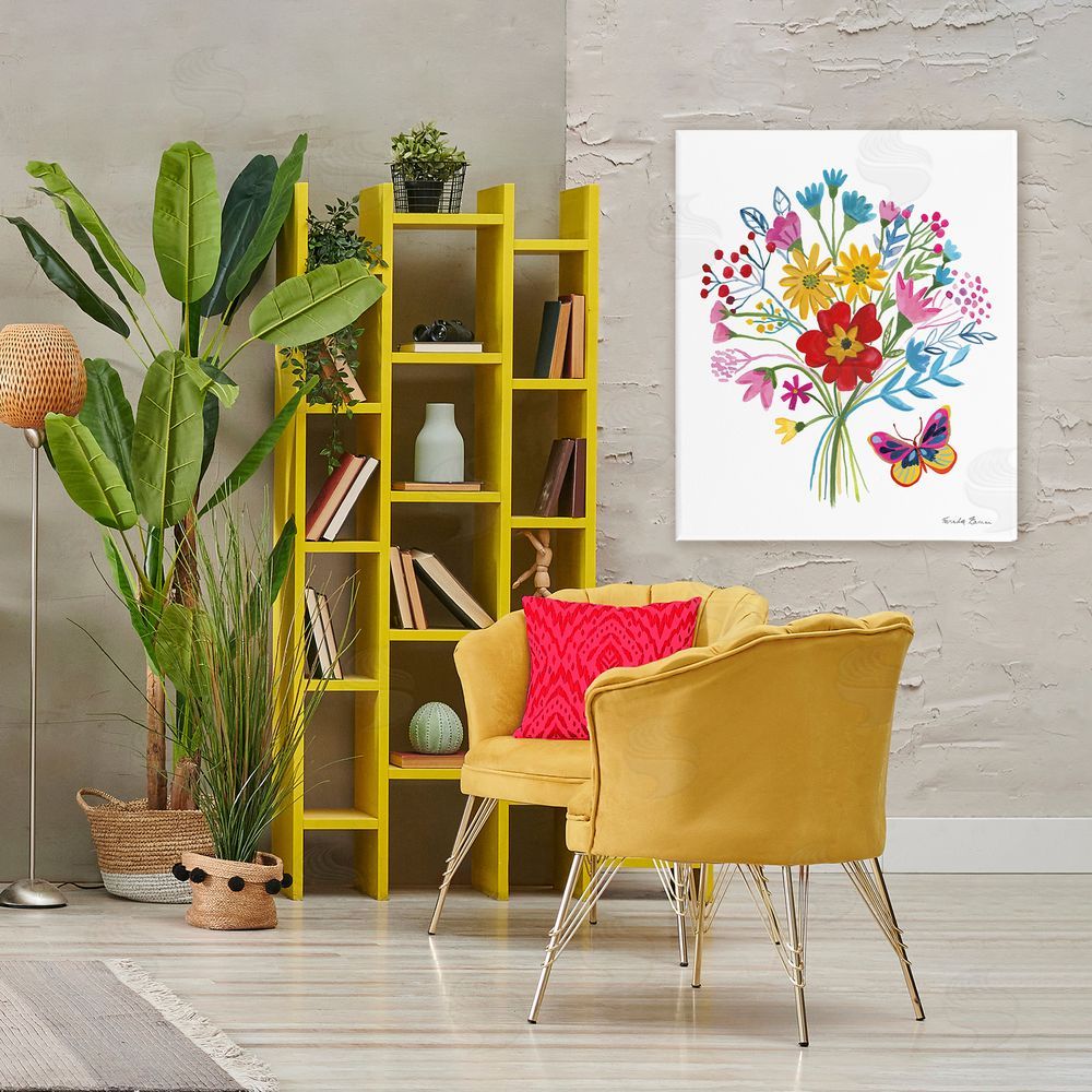 Farida Zaman Butterfly Bouquet with Vibrant Blooms