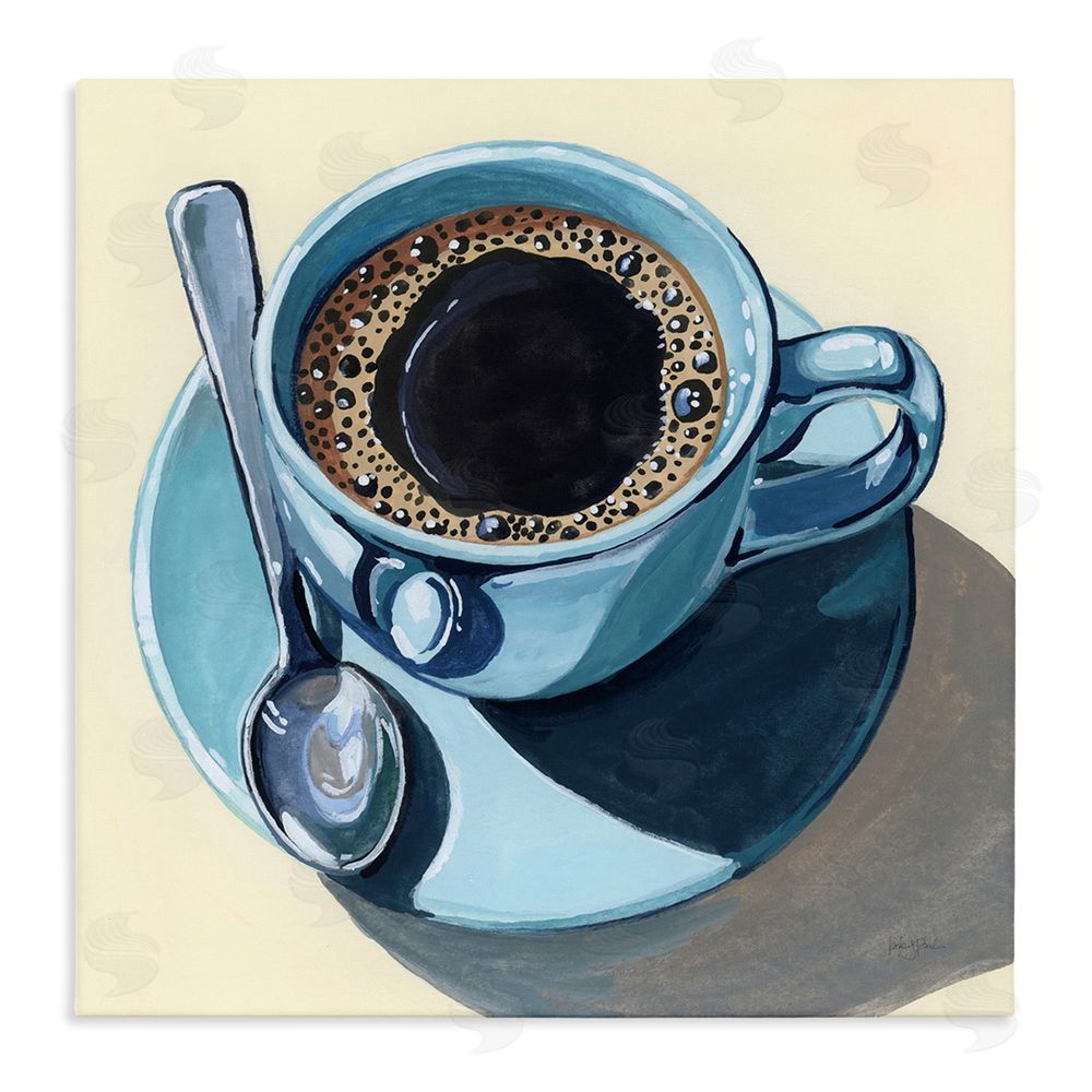 Kate Jarvik Birch Black Coffee with Crema Stretched Canvas Wall Art Print