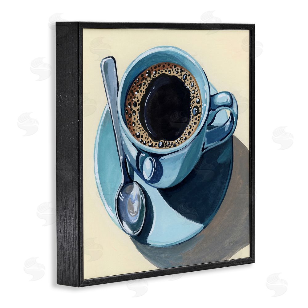 Kate Jarvik Birch Black Coffee with Crema Black Framed Giclee Wall Art Print