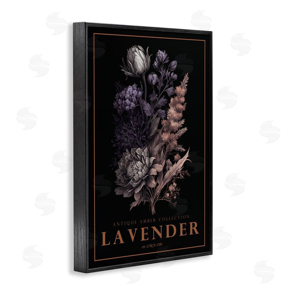 Chris Giampietro Antique Lavender Light Black Framed Giclee Wall Art Print