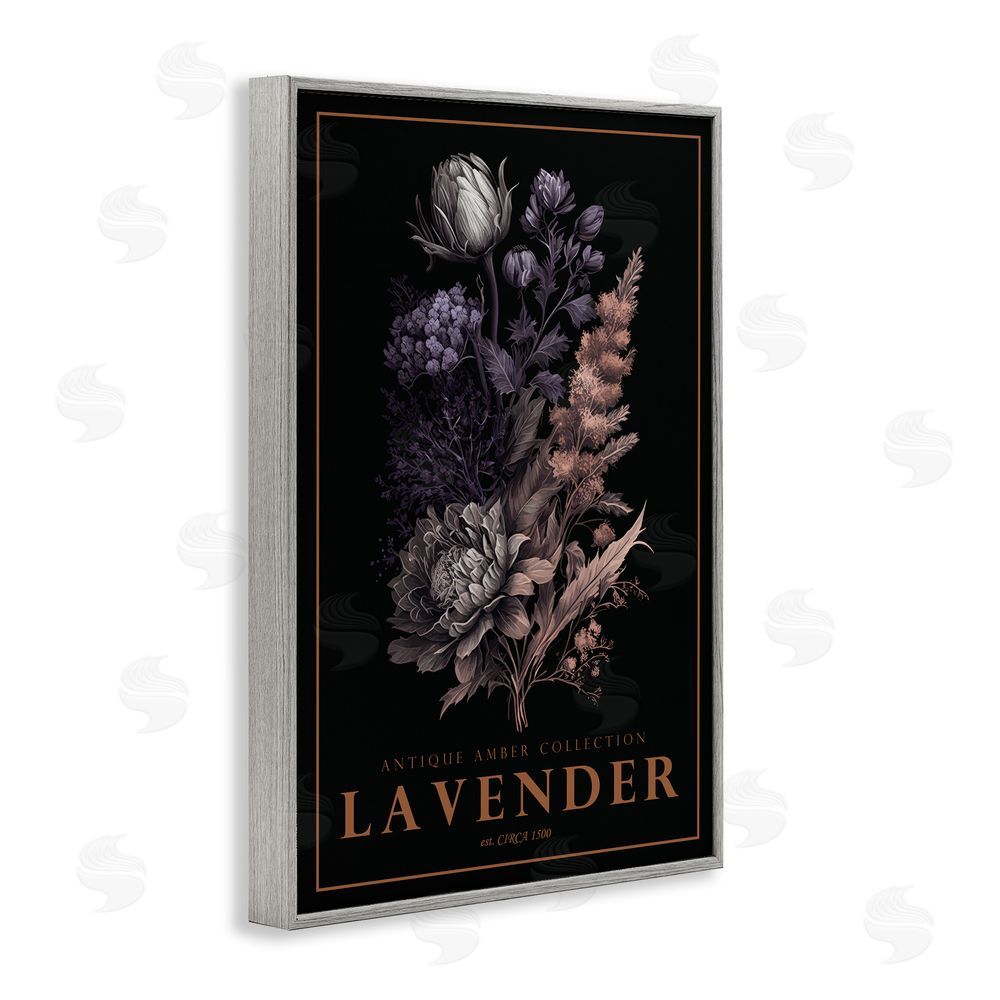 Chris Giampietro Antique Lavender Light Gray Framed Giclee Wall Art Print