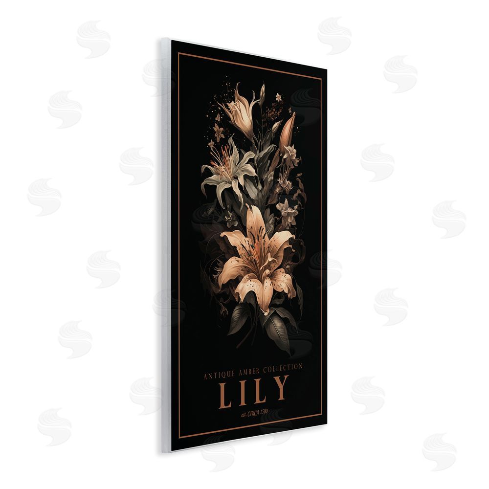 Chris Giampietro Antique Lily Light Wall Plaque Art Print