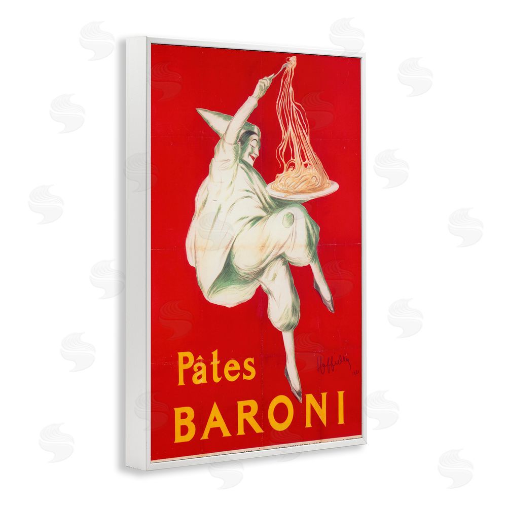 Vintage Hustle Pates Baroni Advertisement White Framed Giclee Wall Art Print