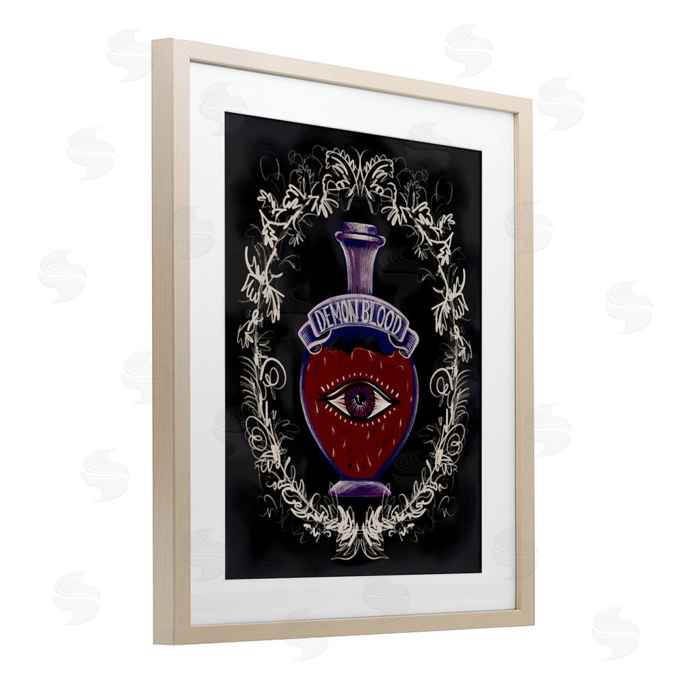 Connie Summers Demon Blood Jar Birch Framed Print Under Glass with White Mat Wall Art