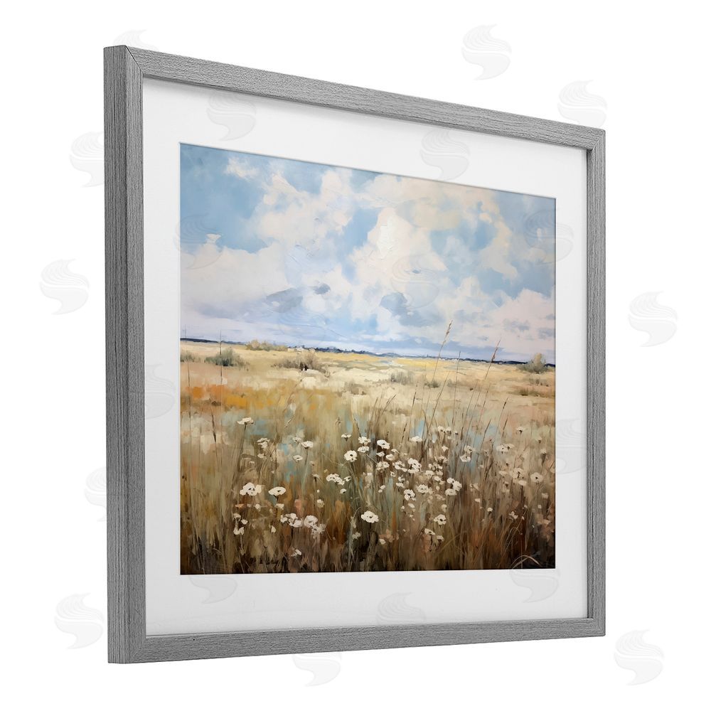 Heidi Kuntz A View To Remember Gray Framed Print Under Glass Wall Art