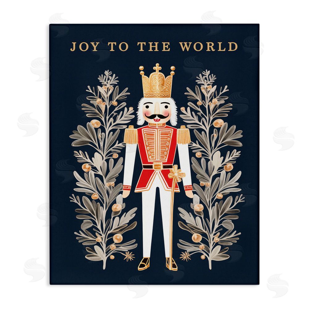 Heidi Kuntz Joy To World Happy Nutcracker Canvas Wall Art Print