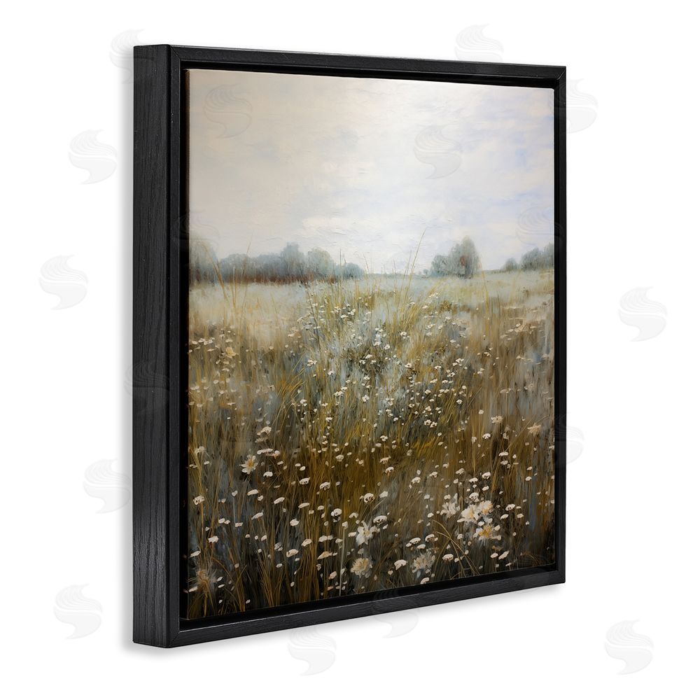Heidi Kuntz Across The Field in Summertime Black Floating Frame Canvas Wall Art Print