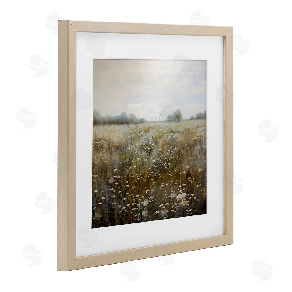 Heidi Kuntz Across The Field in Summertime Brown Framed Print Under Glass Wall Art