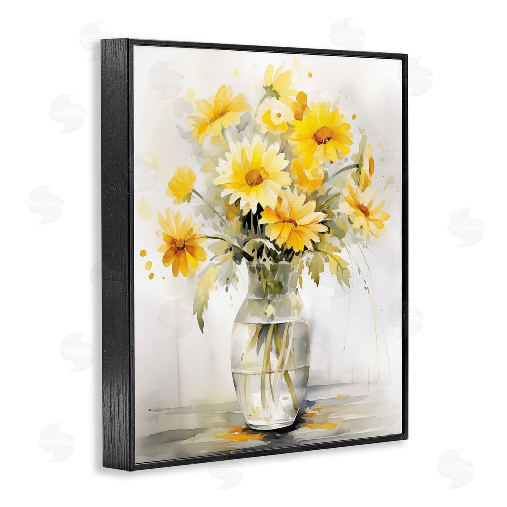 Heidi Kuntz Captured Sunlight Daisies Black Framed Giclee Wall Art Print