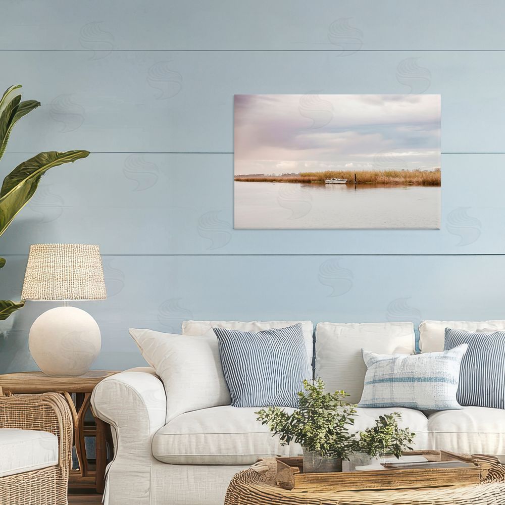 Christy Berry Magical Mooring Landscape Stretched Canvas Wall Art in Room