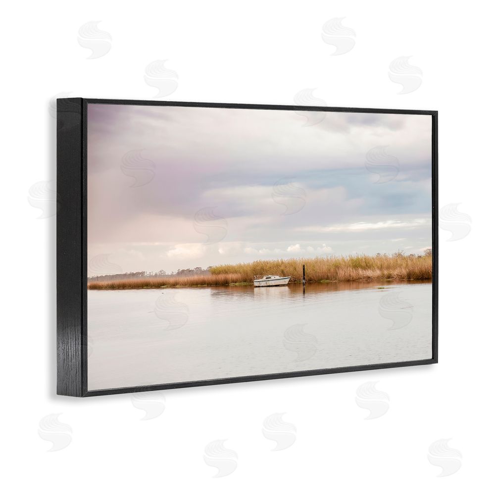 Christy Berry Magical Mooring Landscape Black Framed Giclee Wall Art Print