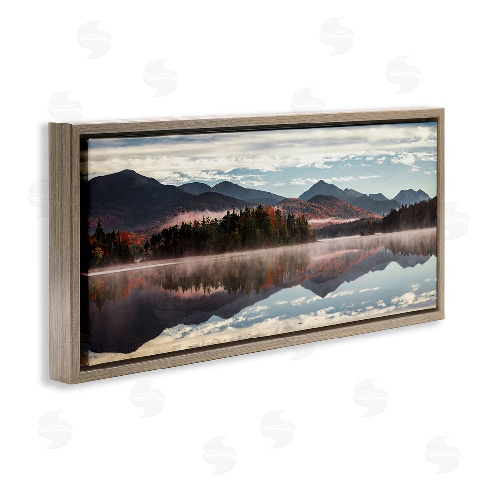 Jonathan Zaharek Panoramic View From Boreas Ponds Brown Floating Frame Canvas Wall Art Print