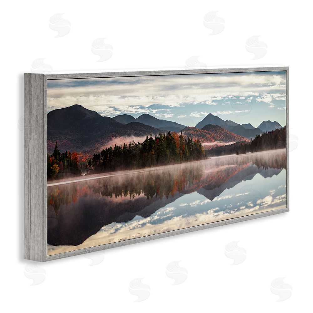 Jonathan Zaharek Panoramic View From Boreas Ponds Gray Framed Giclee Wall Art Print