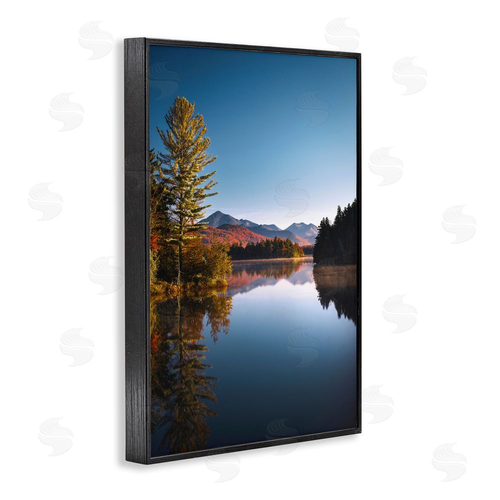 Jonathan Zaharek Autumn Morning Wilderness Black Framed Giclee Wall Art Print