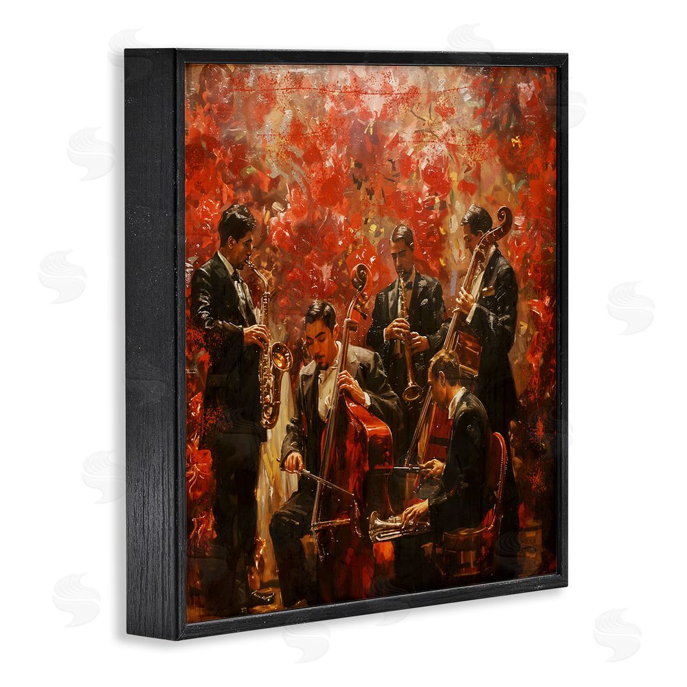 Marta Wiley Play More Jazz Performance Black Framed Giclee Wall Art Print