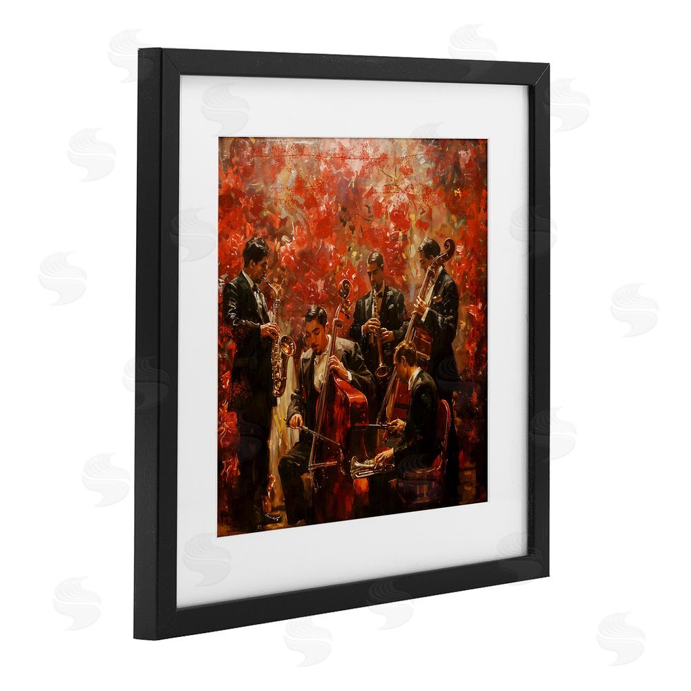 Marta Wiley Play More Jazz Performance Black Framed Print Under Glass Wall Art