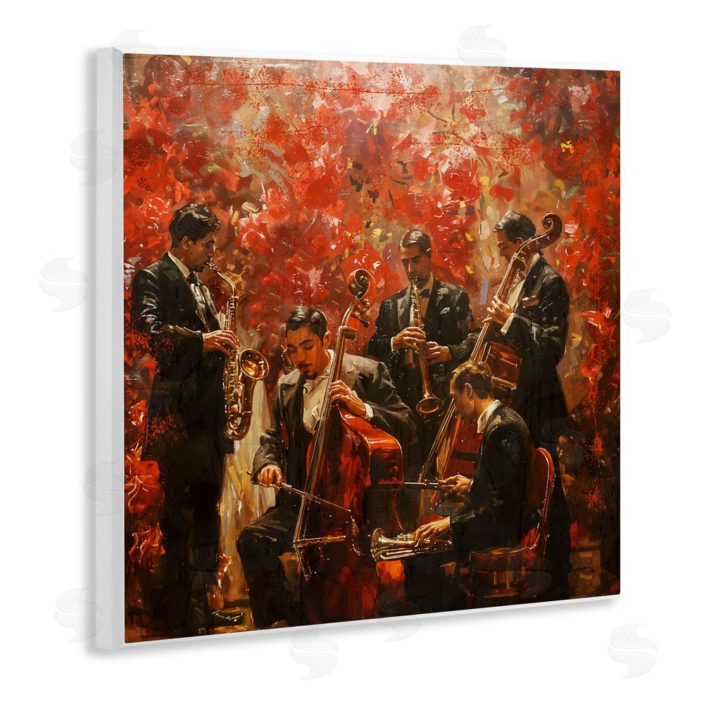 Marta Wiley Play More Jazz Performance Wooden Wall Plaque Art Print