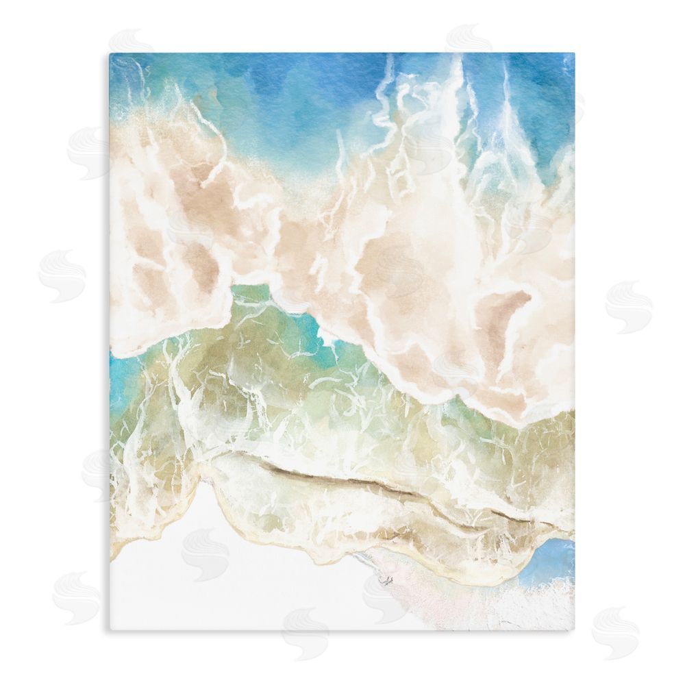 Jesse Keith Washed Away Tide Abstract Stretched Canvas Wall Art Print