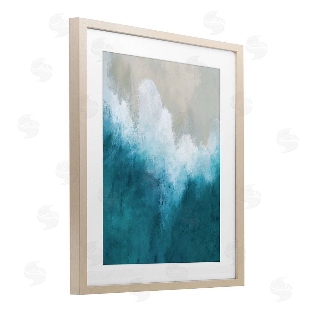 Denise Brown Aerial Tide Abstraction Brown Framed Print Under Glass Wall Art