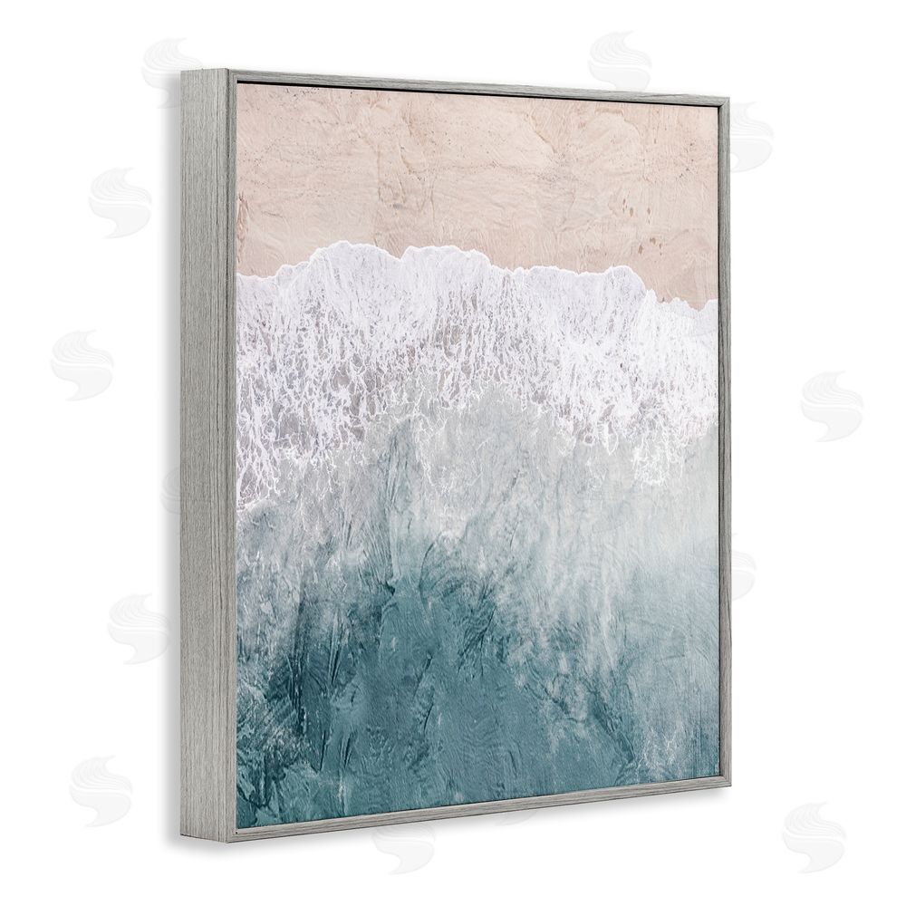 Kim Allen Beach Top Shore Gray Framed Giclee Wall Art Print