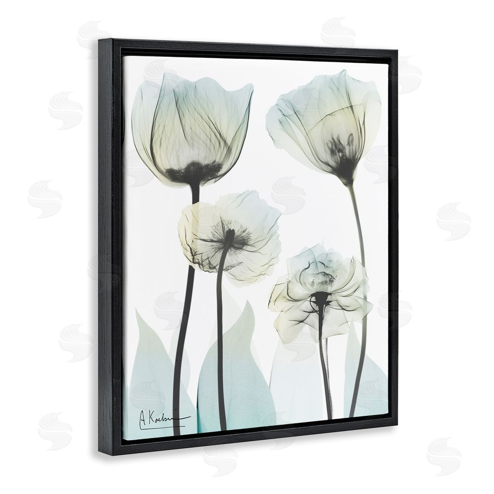 Albert Koetsier Floral Luxury Of Creation Black Floating Frame Canvas Wall Art Print