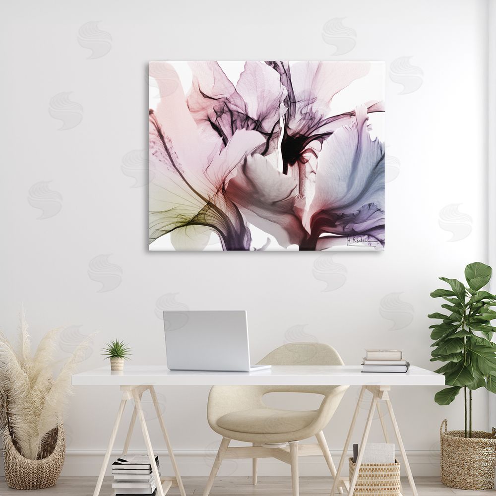 Albert Koetsier Brilliant Song Flower Petals Stretched Canvas Wall Art in Room