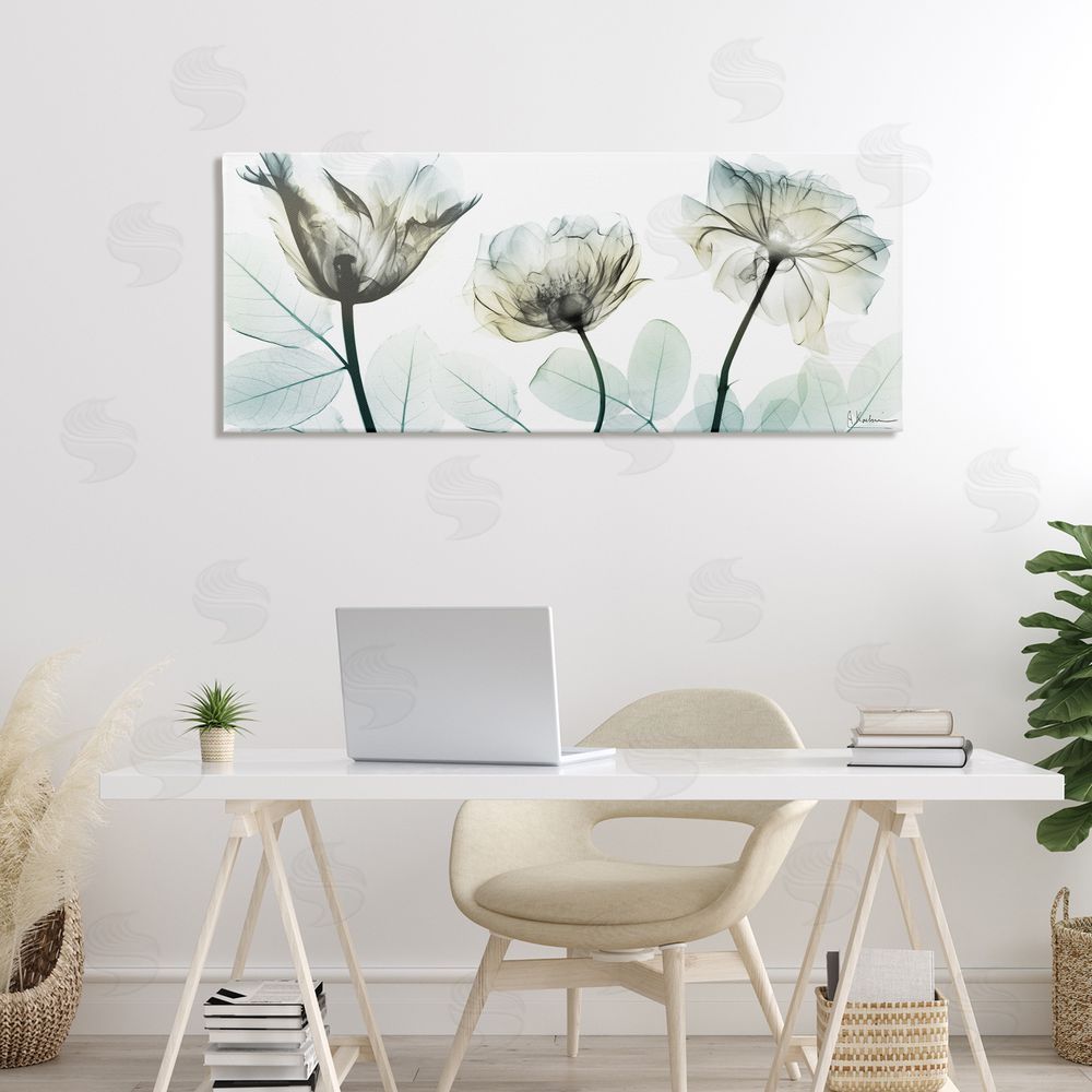 Albert Koetsier Jewel of Passion Flowers Stretched Canvas Wall Art in Room