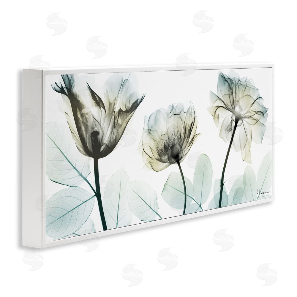Albert Koetsier Jewel of Passion Flowers White Framed Giclee Wall Art Print