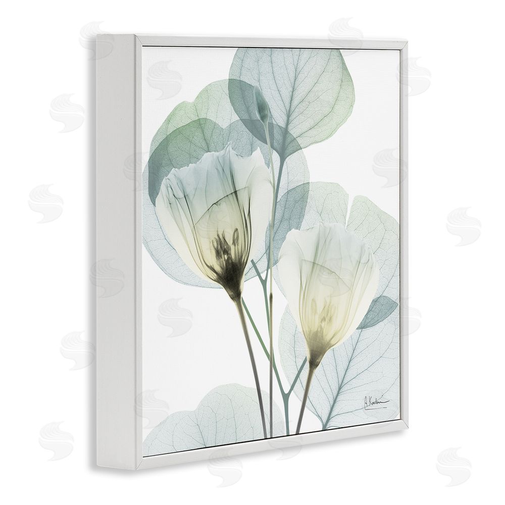 Albert Koetsier Divine Fate Flower Leaves White Framed Giclee Wall Art Print