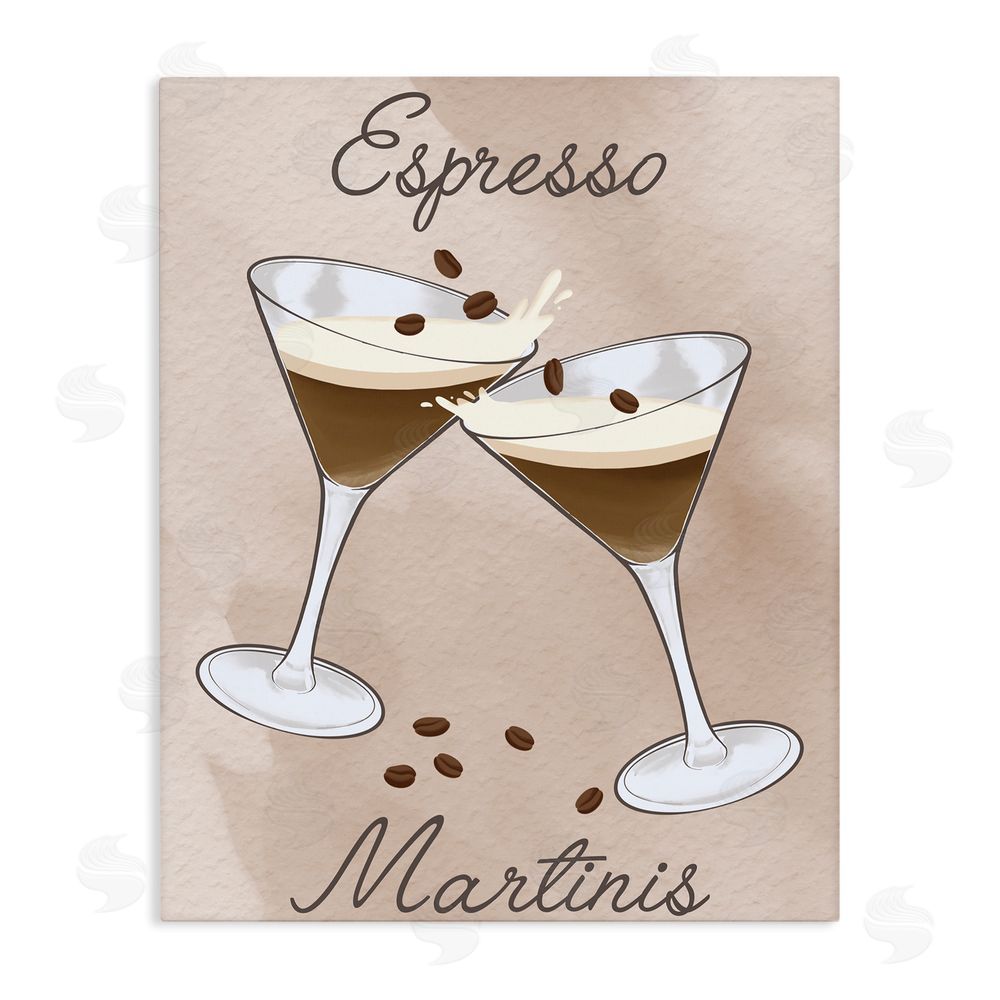 Marcus Prime Cheers Espresso Martinis Stretched Canvas Wall Art Print